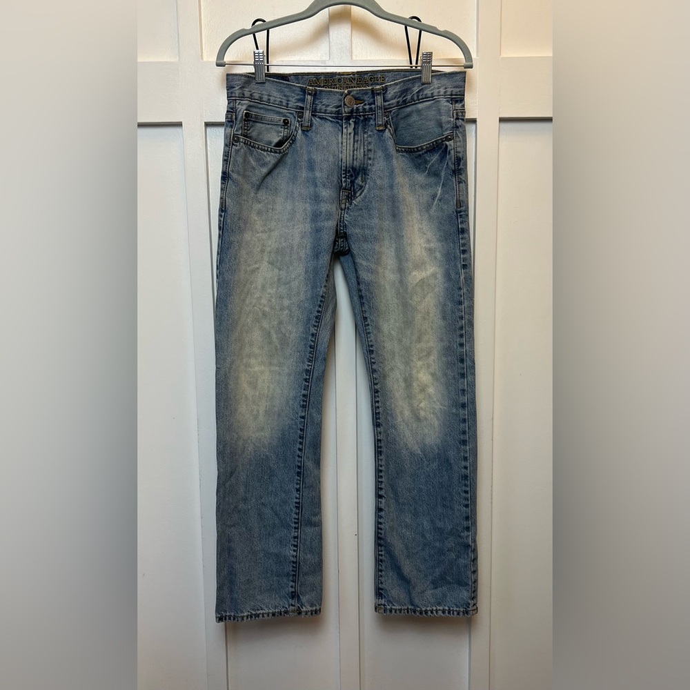 American Eagle Men's Original Straight Blue Denim Jeans Size 29 / 30 Streetwear